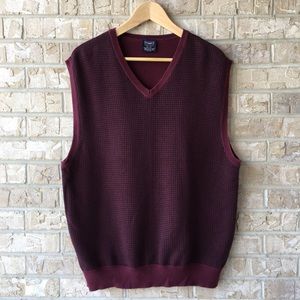 Haggar Collection Knit Cotton V-Neck West  XL 🌺